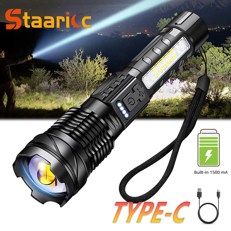 Fishing Light - Leistungsstarke XHP50 LED-Taschenlampe, wasserdicht, 18650 Taschenlampe