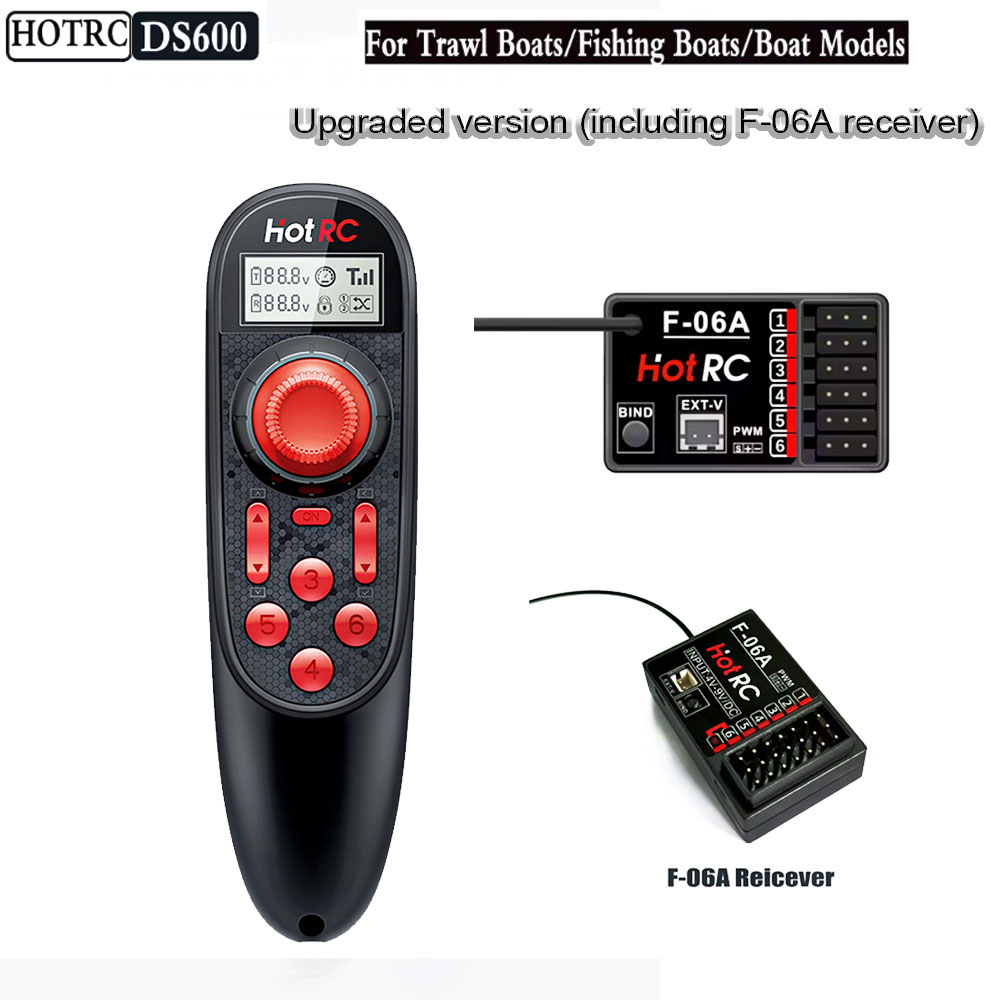 Fish Finder Battery - HOTRC DS600 Drahtloses Fernbedienungs-Upgrade-System mit F-06A