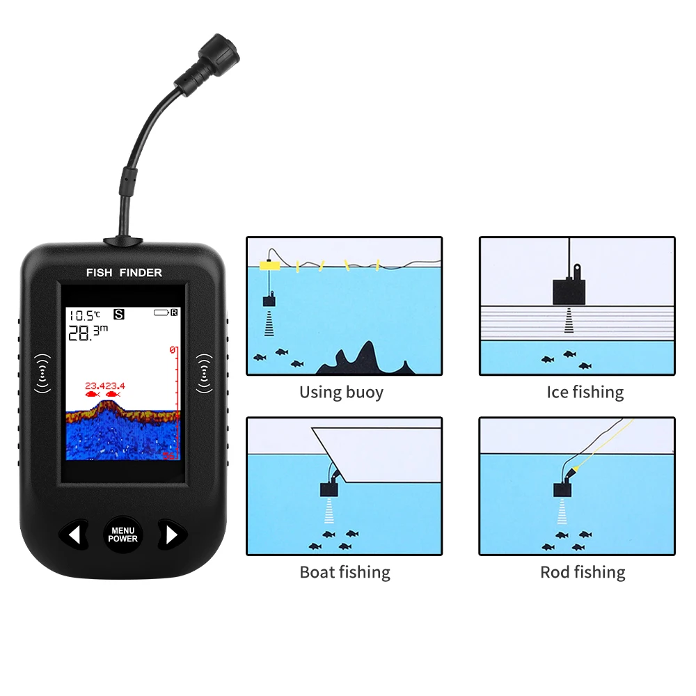Alarm 100 m tragbare Sonar-Fis – Fish Finder Cable Bewertung und Preis