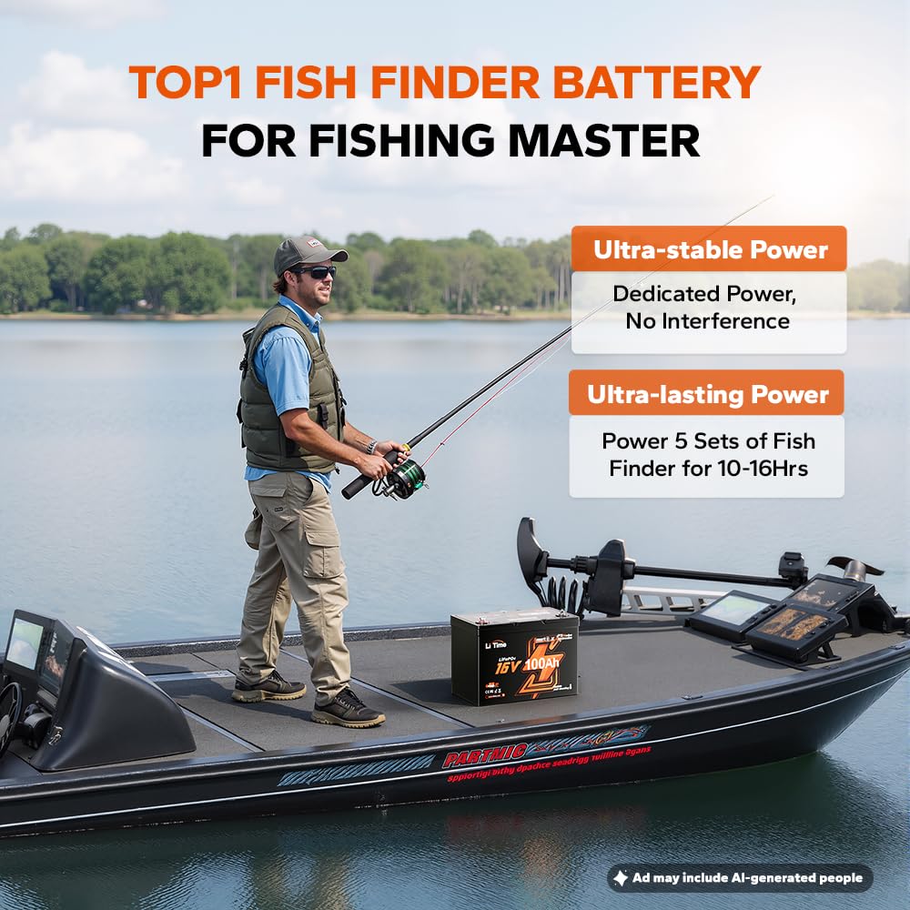 16V 100Ah Group 27 LiFePO4-Bat – Fish Finder Charger Bewertung und Preis